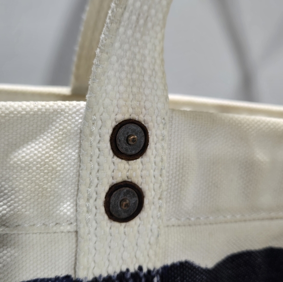 Vtg Polo Ralph Lauren Big Pony Heavy Canvas Tote Book Bag Rare Distressed Preppy - Picture 7 of 16